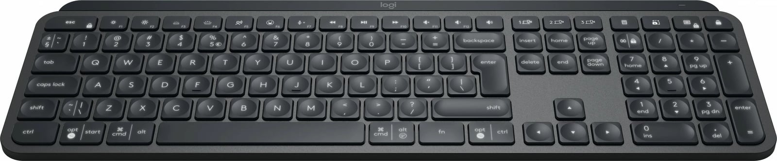 Tastierë Logitech MX Master Keys për Biznes, Wireless, Bluetooth, Grafit