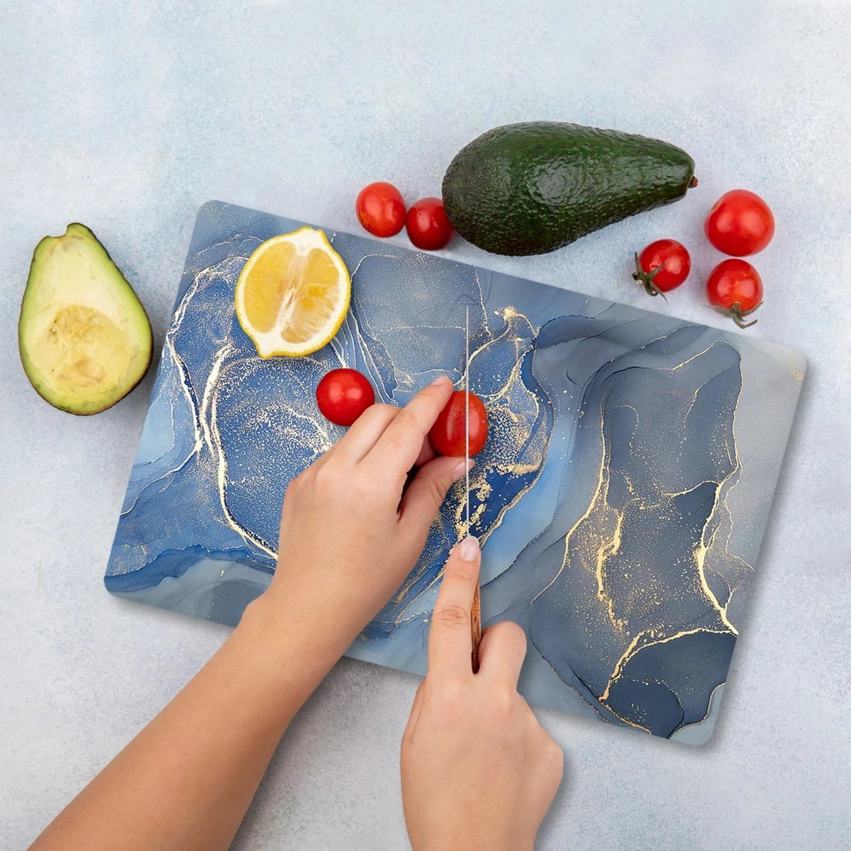 Dërrasë prerëse Hermia, qelq i temperuar, shumëngjyrëshe, Ckt105 - 3040, 30x40cm