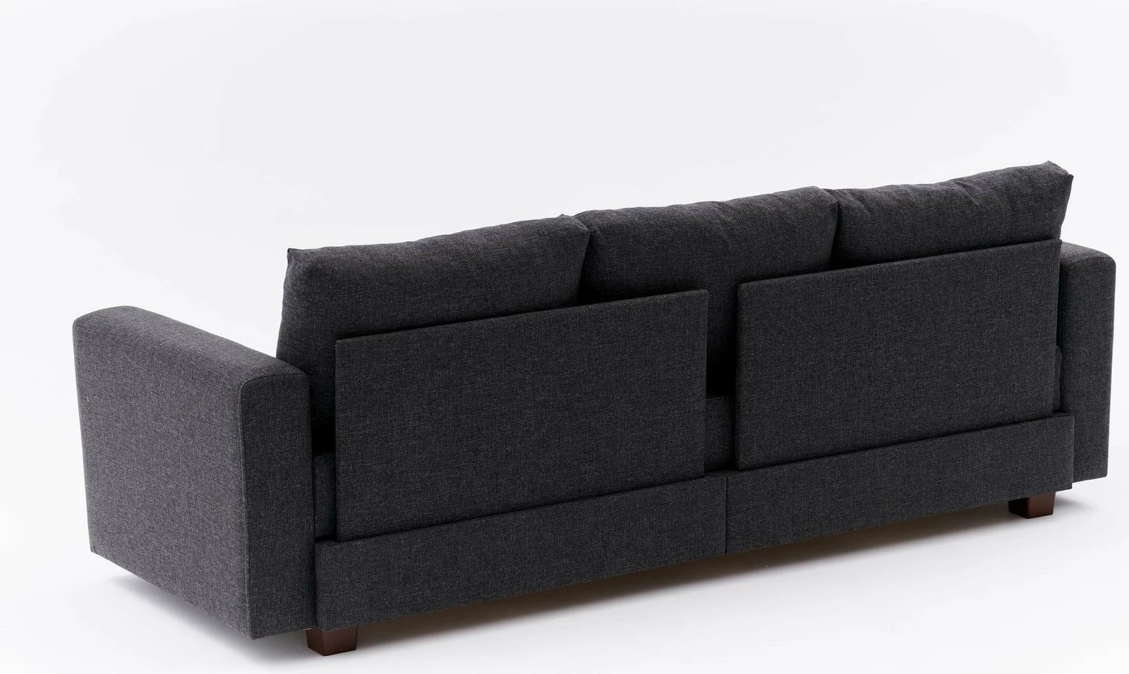 Divan-krevat treshe, Atelier del Sofa, Aly, ngjyrë antracit