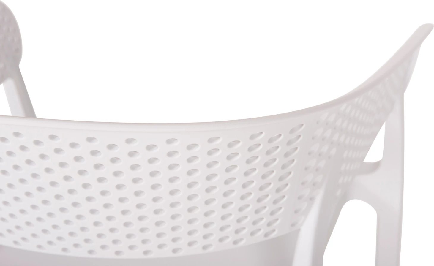 Karrige me krahë polipropileni, e bardhë, model PERFOE FH5941.01, 56x50.5x73cm