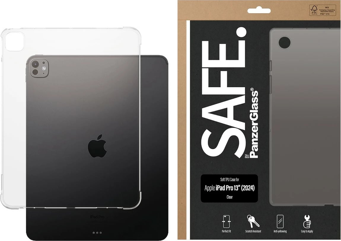 Mbështjellës PanzerGlass për iPad Pro 13" (2024), transparent