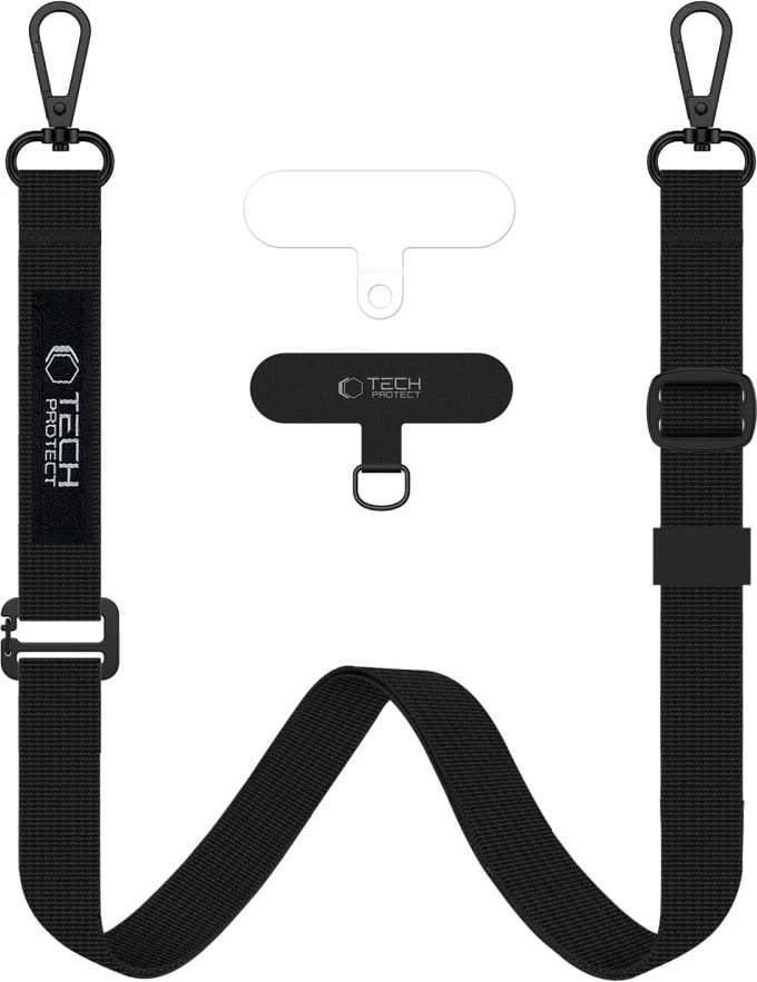 Litar për qafë dhe dorë për celular Tech-Protect C6S, i zi, set
