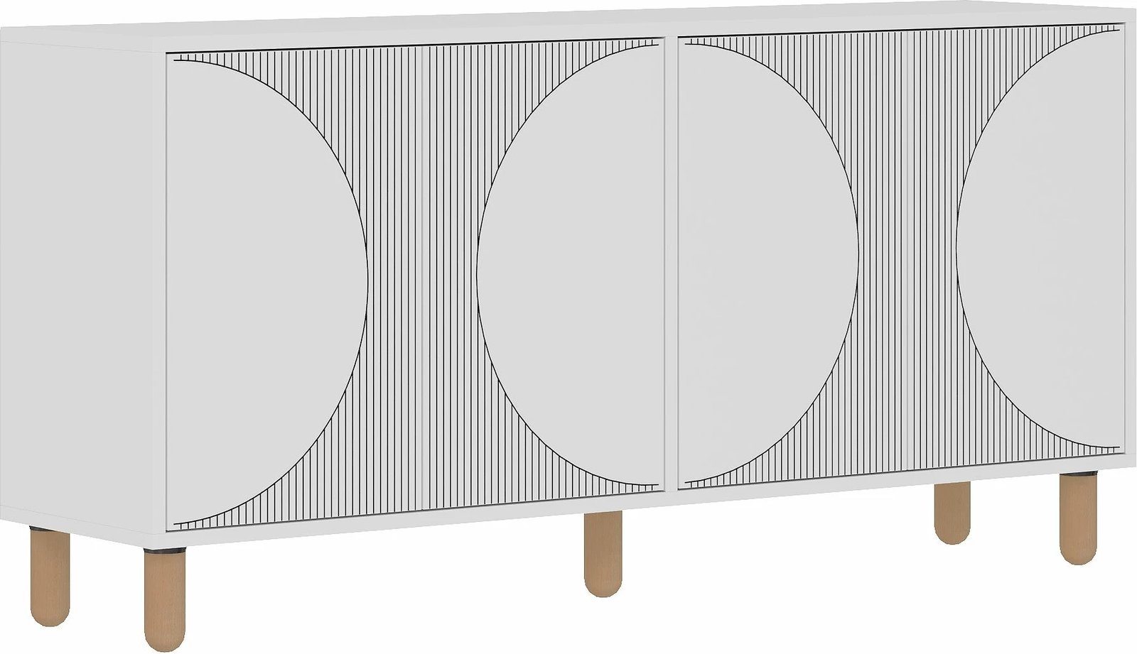 Konsolë Skye Decor, Arventa, e bardhë