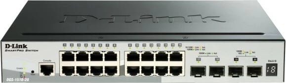 Switch D-Link DGS-1510-52XMP, 48 porta Gigabit, 4 SFP+, PoE+, i zi