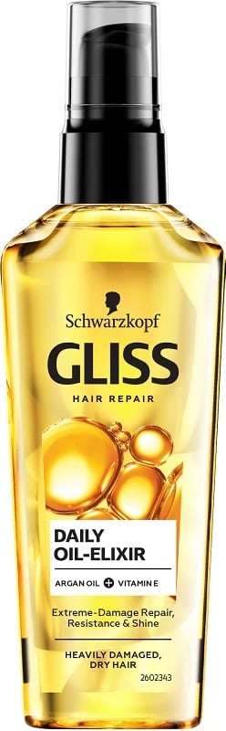 Eliksir për flokë për femra Gliss Daily Oil-Elixir, 75ml