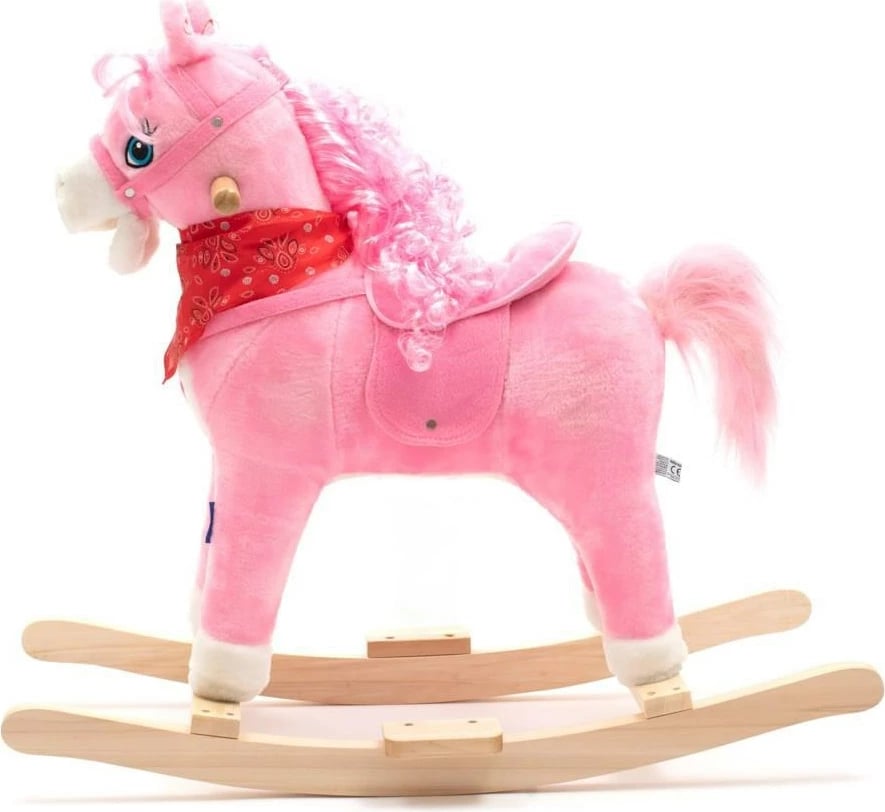 Kalë luhatës, Baby Mix, Starfish, interaktiv me melodi 3xAAA, nga 12m+, kapacitet 25 kg, rozë