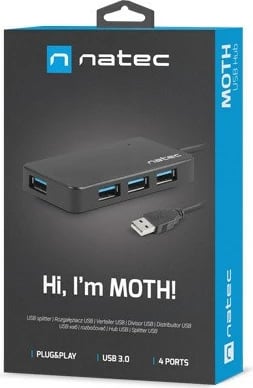 Shpërndarës USB Natec, 4 porte