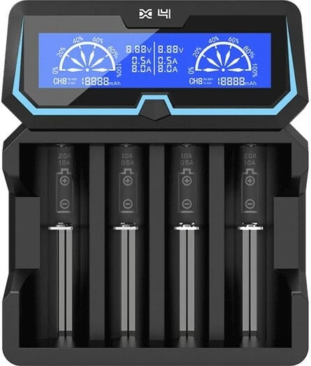 Karikues për bateri XTAR X4, 18650, i zi