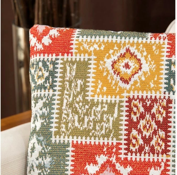 Jastëk dekorativ Evila Originals, Subo, ngjyrë e verdhë