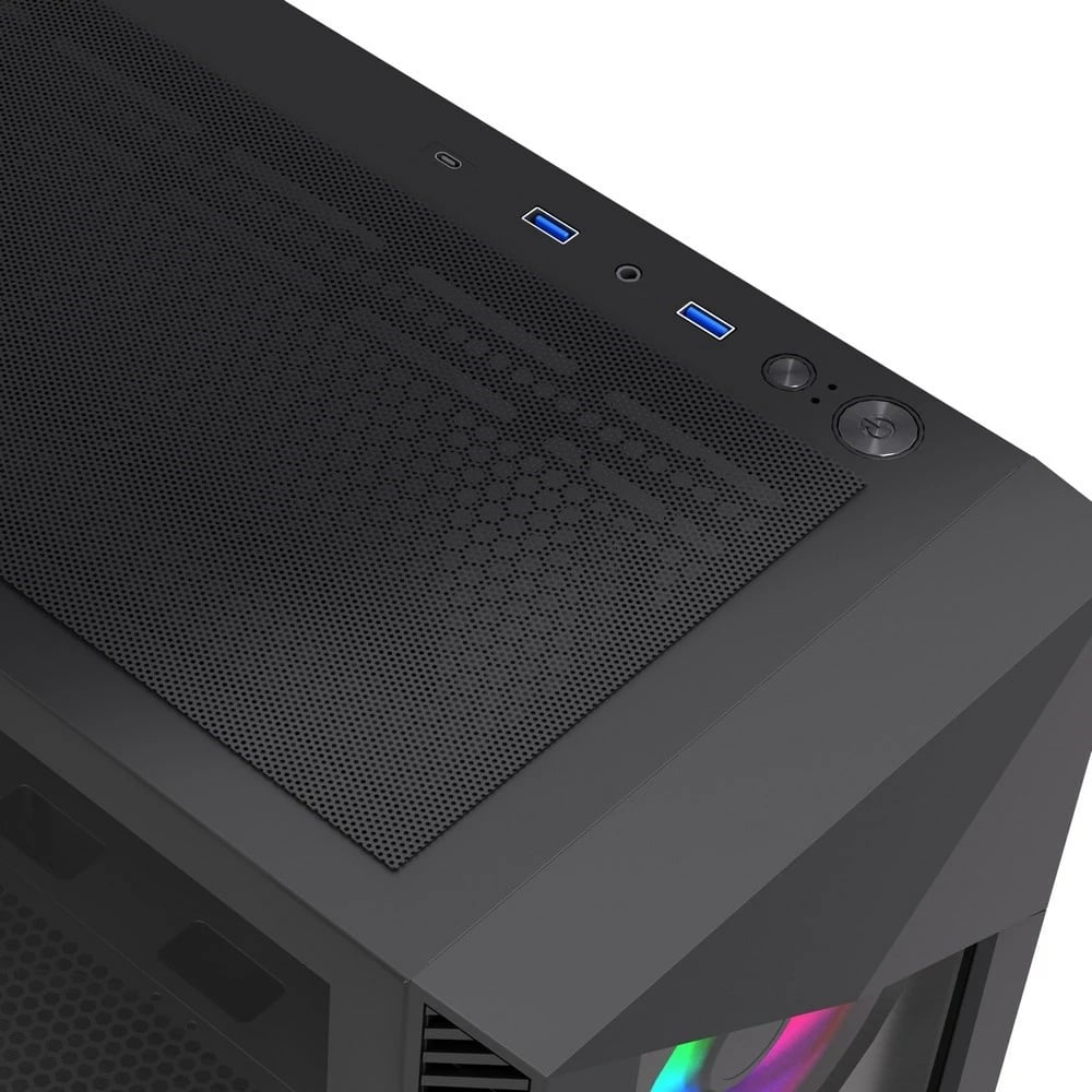 Kasë Gembird Fornax 900 CCC-FC-900ARGB, ATX, ARGB, e zezë