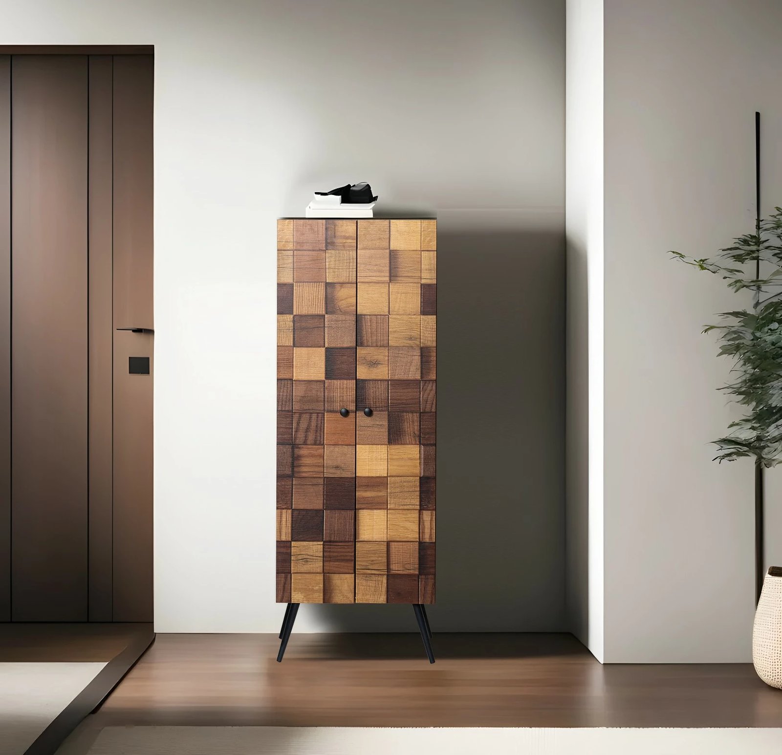 Dollap multifunksional, ngjyrë Hititte, Skye Decor, 2 copë