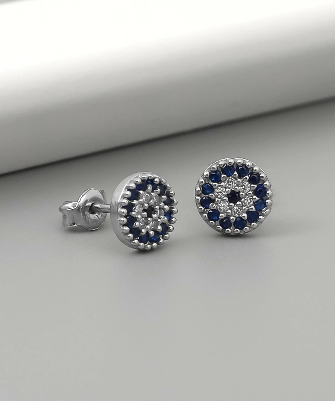 Vathë argjendi Jumeon, ngjyrë argjendi dhe kaltër, ANKP1001