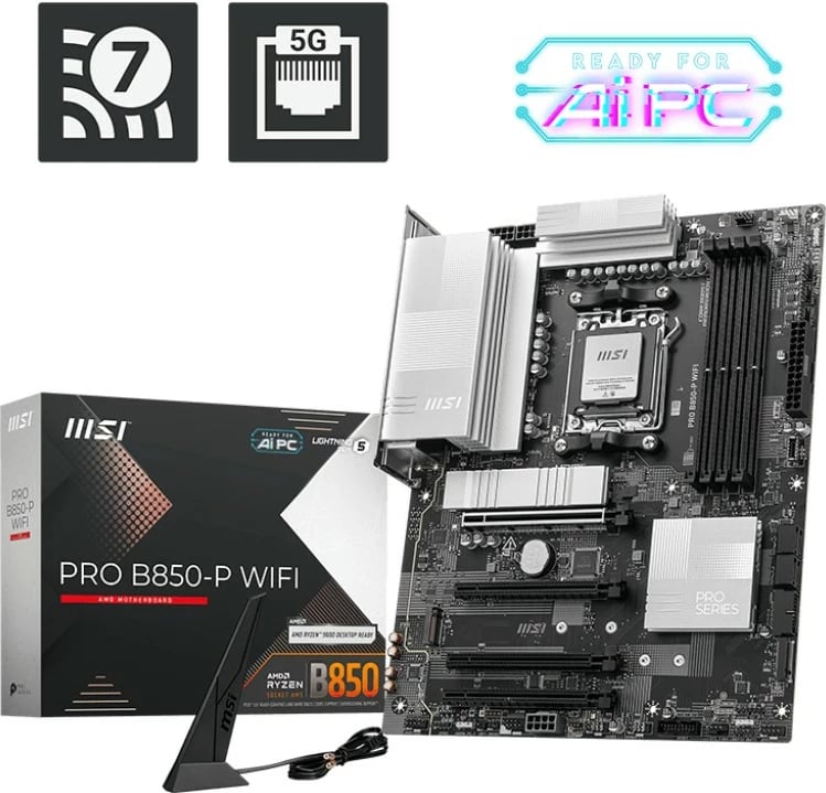 Pllakë amë MSI PRO B850-P WIFI, AM5, ATX