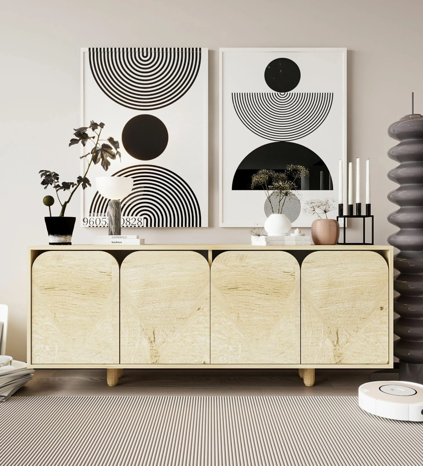 Konsol Skye Decor, Lazio Bohem 180, ngjyrë lis safir