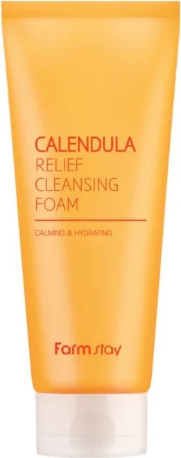 Shkumë pastruese fytyre për femra FarmStay Calendula Relief, 180ml