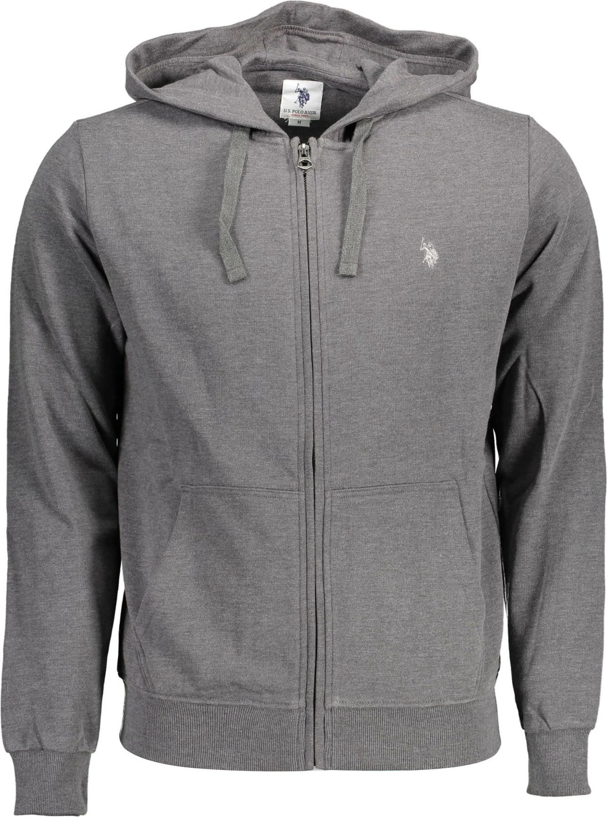 Duks për meshkuj US Polo me zip, gri