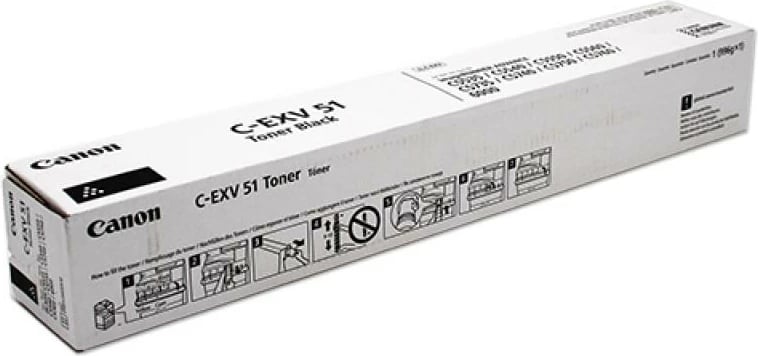 Toner, Canon, C-EXV 51 (0481C002), rendiment deri 24,000 faqe, e zezë