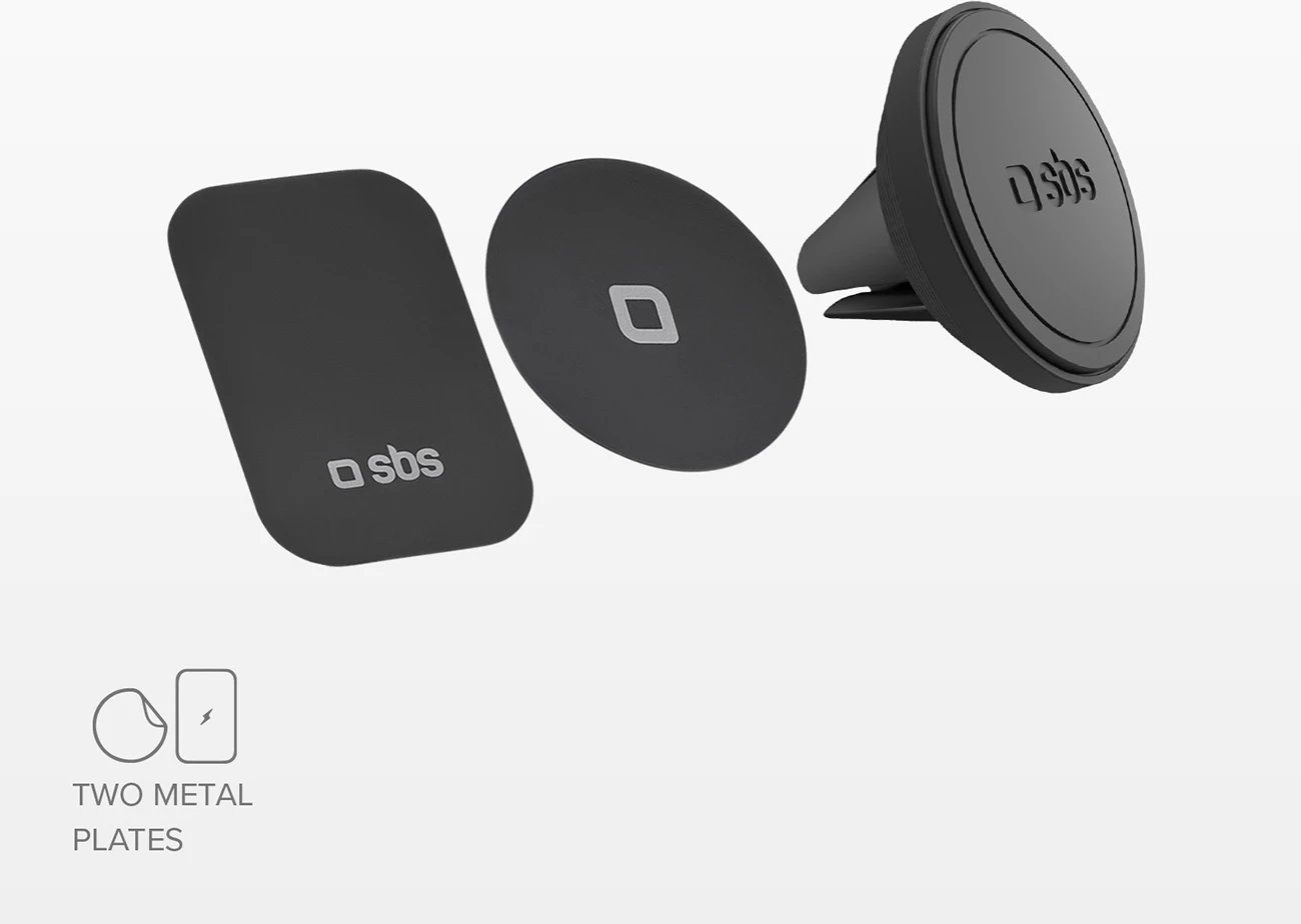 Mbajtës magnetik për celular SBS TESUPMAGMCLIP, për ventilator të makinës, i zi Mbajtës magnetik për celular SBS TESUPMAGMCLIP, për ventilator të makinës, i zi