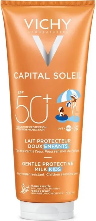 Qumësht mbrojtës për fëmijë Vichy Capital Soleil SPF50, 300ml