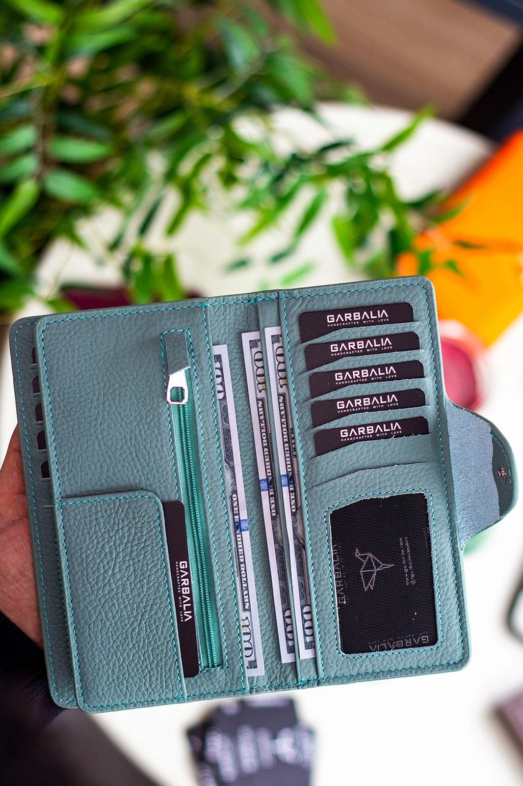 Portofol unisex, ngjyrë mint, Zoozie Bags, Martha