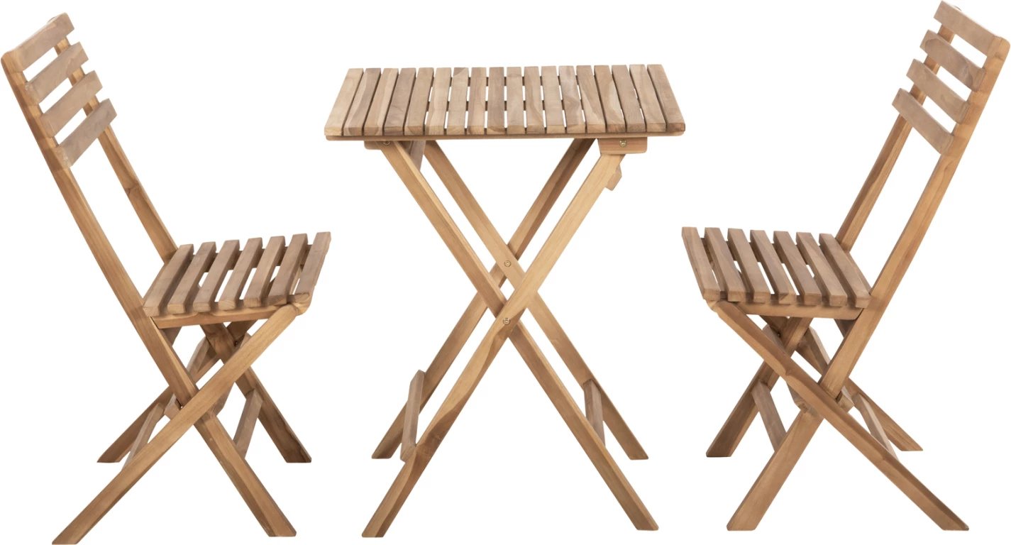 Set kopshti tavolinë & karrige KENDYR FH9907, 3 pjesë, dru tik