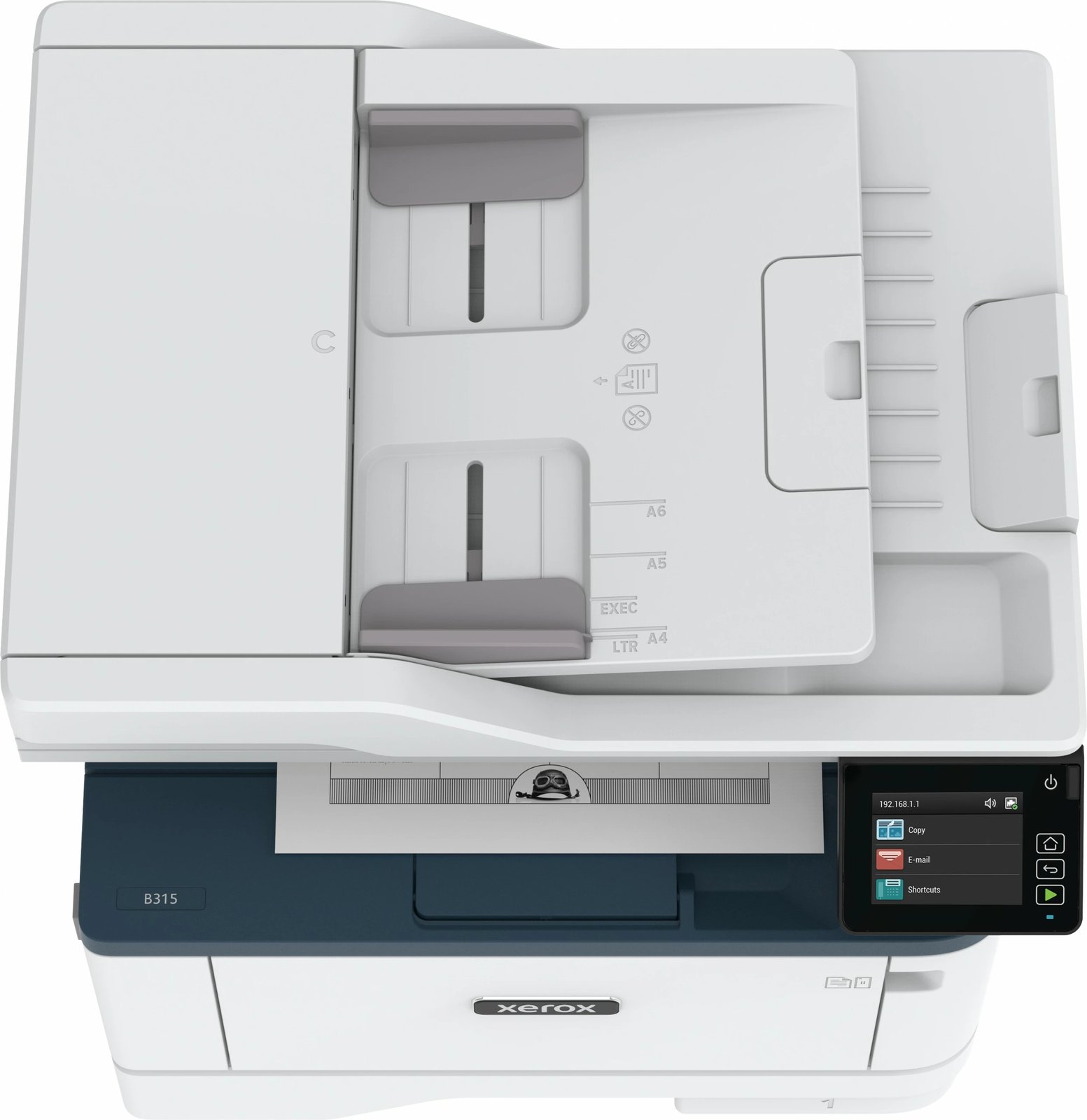 Printer multifunksional Xerox B315, laser, mono, wireless, duplex, 2 kaseta, 350 fletë, A4, blu/bardhë Printer multifunksional Xerox B315, laser, mono, wireless, duplex, 2 kaseta, 350 fletë, A4, blu/bardhë