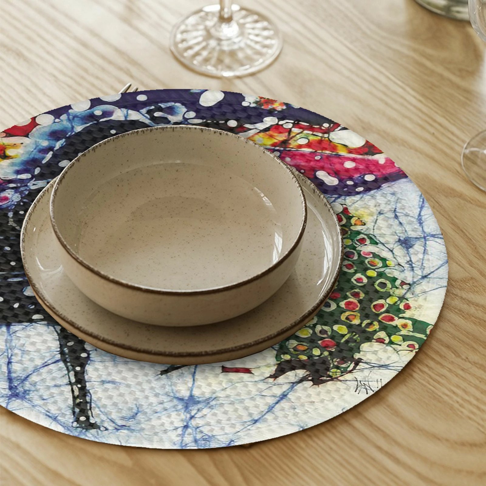 Set nënshtrues tavoline Hermia Concept, shumëngjyrësh, 37 cm, 4 copë, 3679Supla