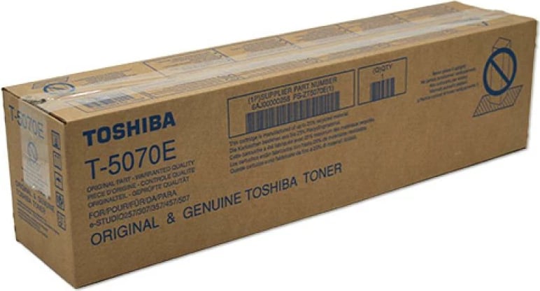 Toner Toshiba T-5070E (6AJ00000115/6AJ00000258) rendiment deri 24,000 faqe origjinal, e zezë