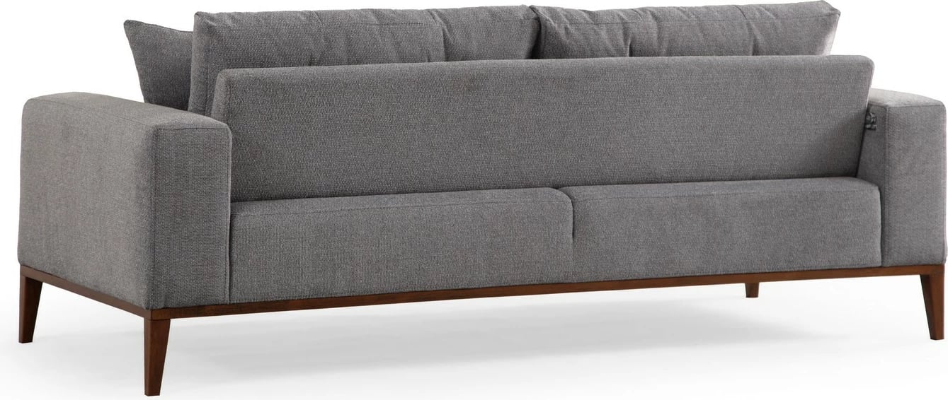 Divan-krevat treshe, ngjyrë gri e çelët, Sinor 3 vendësh