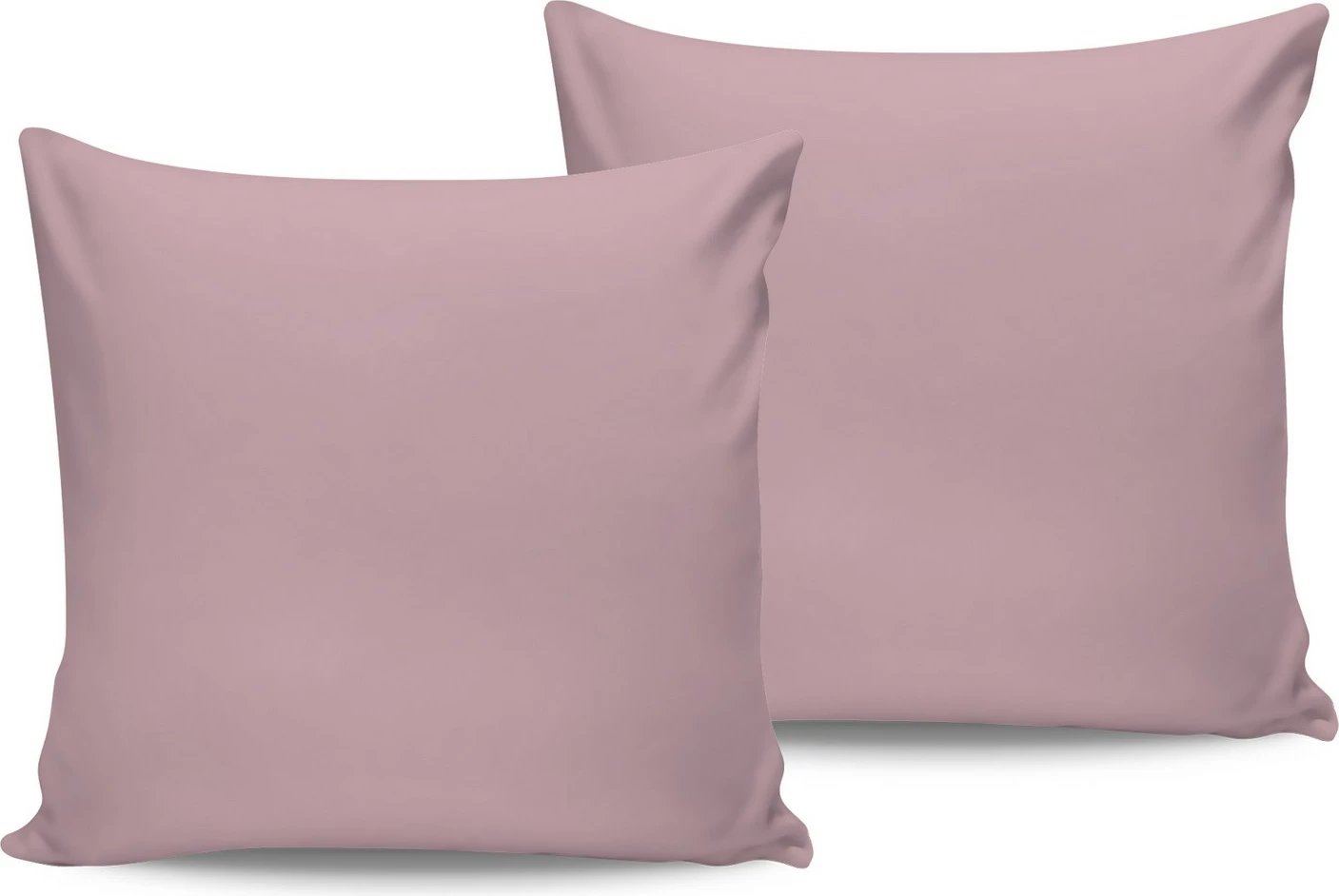 Set këllëfësh jastëku sateni (2 copë), rozë e çelët, L'essentiel