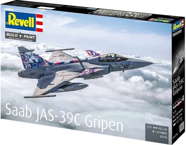 Model plastik avion Saab JAS 39C Gripen Revell 1:72 Model plastik avion Saab JAS 39C Gripen Revell 1:72