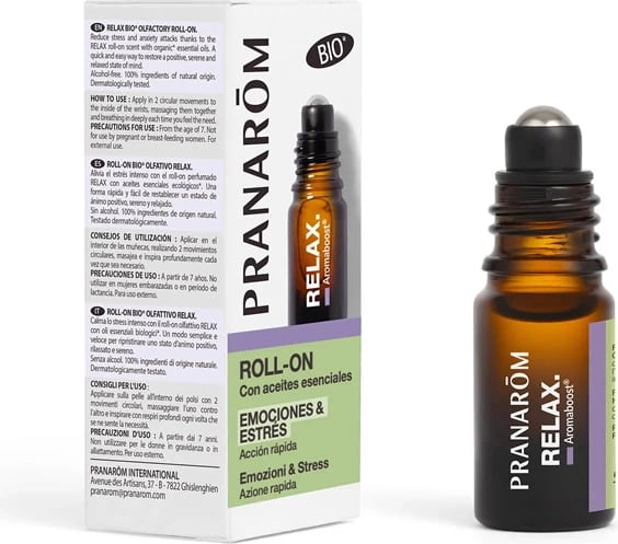 Roll-on aromaterapie PRANARÔM Aromaboost Relax unisex 5ml