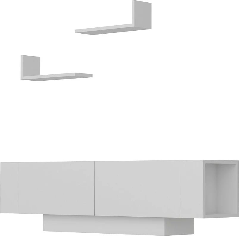 Komodë TV Hanah Home, Ekol, e bardhë