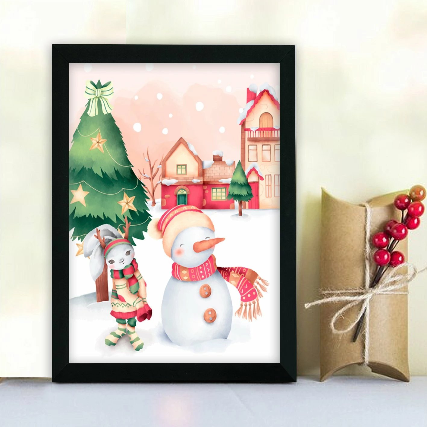 Pikturë dekorative me kornizë, MDF, shumëngjyrëshe, SC18621