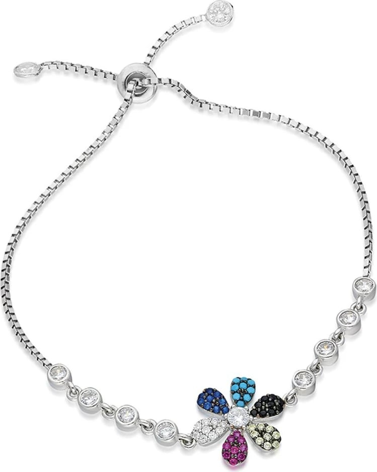 Byzylyk argjendi, ngjyrë argjendi, blu e errët, fuksia, Jumeon, TRDYL429