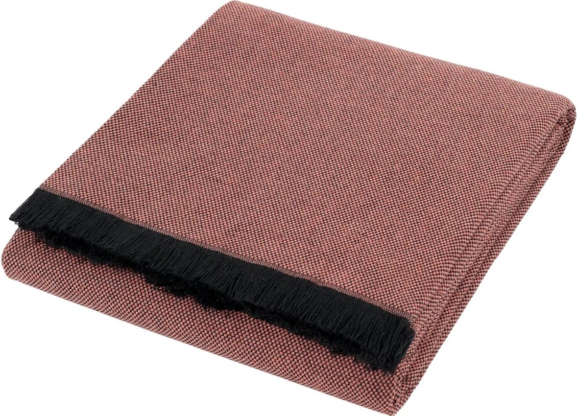 Mbulesë divani L'essentiel, Lalin, ngjyrë e kuqe tjegulle, 200x200cm