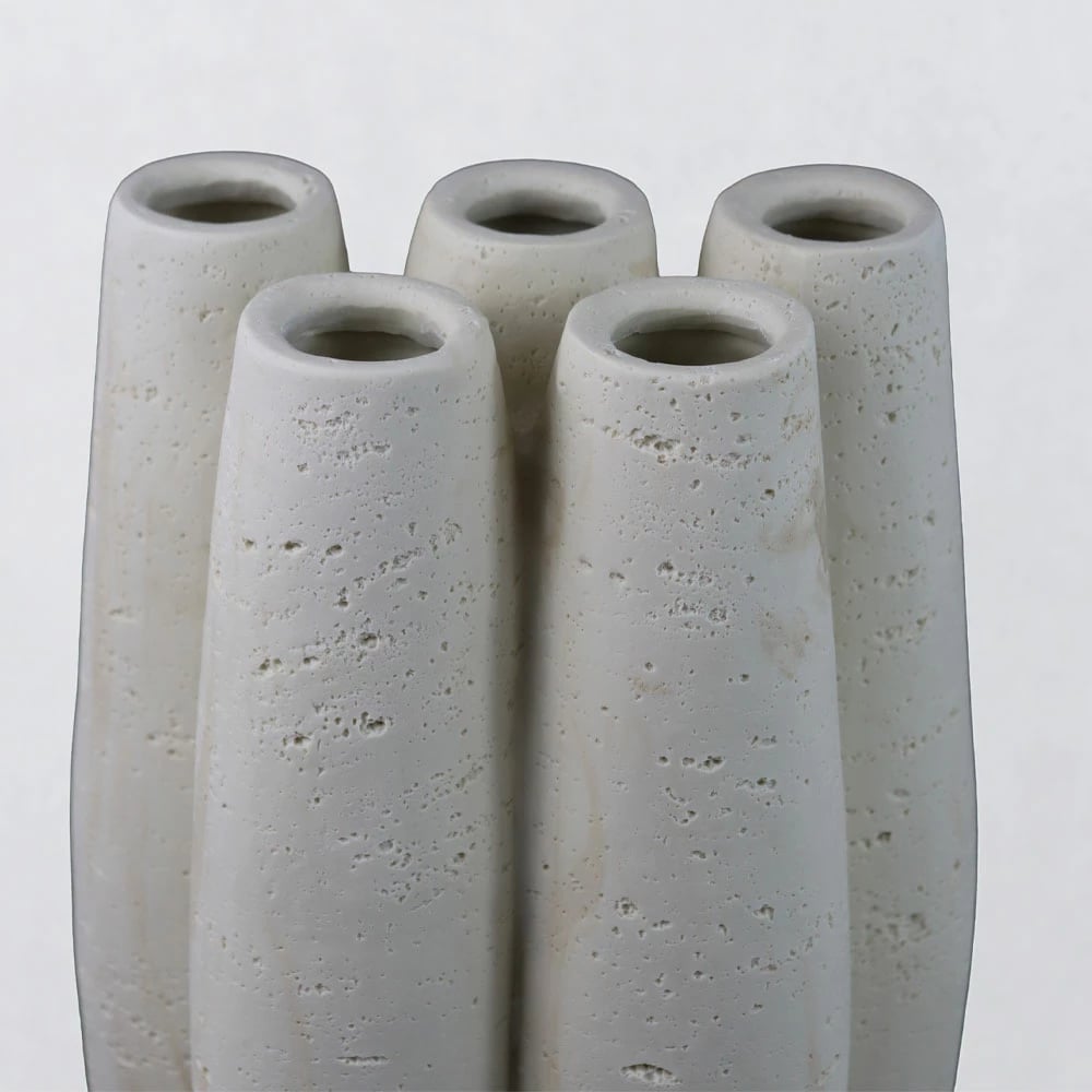 Vazo ORIN III, rezinë, bezhë, 23x15.5x38cm