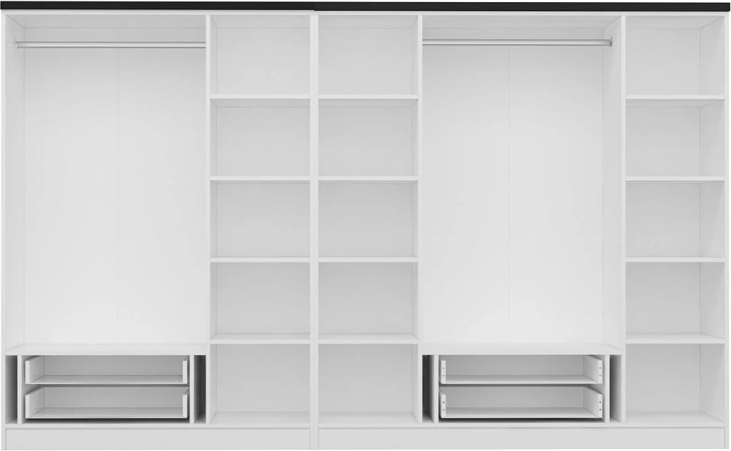 Dollap i bardhë për dhomë gjumi, Skye Decor, Kale Plus - 3046