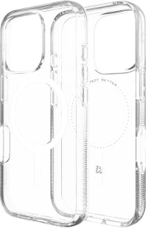 Mbështjellës Zagg Crystal Palace Snap me MagSafe për iPhone 16 Pro, Transparent