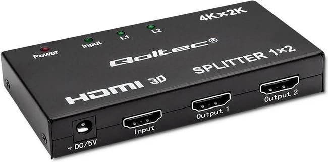 Splitter HDMI aktiv Qoltec 51796, 2 x HDMI, 4K x 2K, i zi