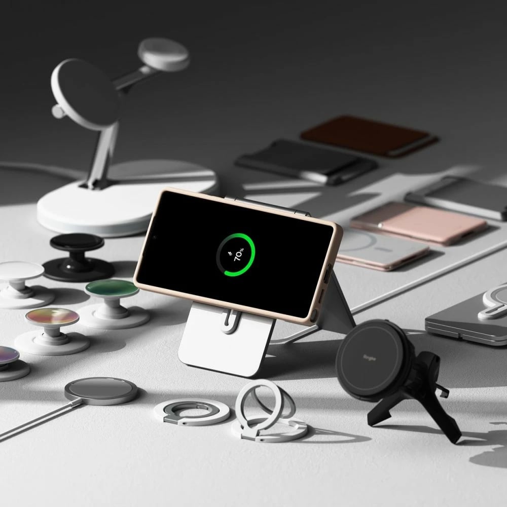 Mbështjellës Ringke Silicone MagSafe për Samsung Galaxy S25 Ultra, Rozë