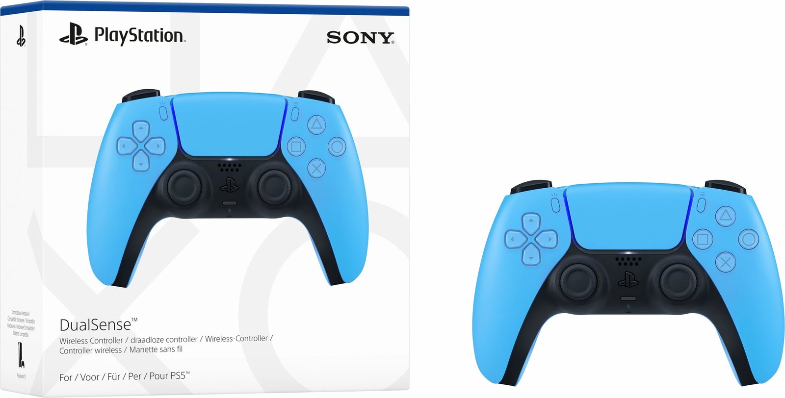 Gamepad SONY DualSense PS5, wireless, Starlight Blue