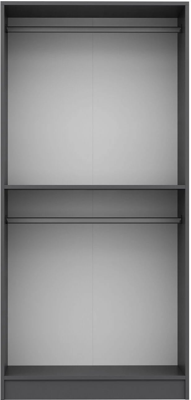 Dollap Skye Decor, ngjyrë antracit, 90x190x52cm, 2 pjesë