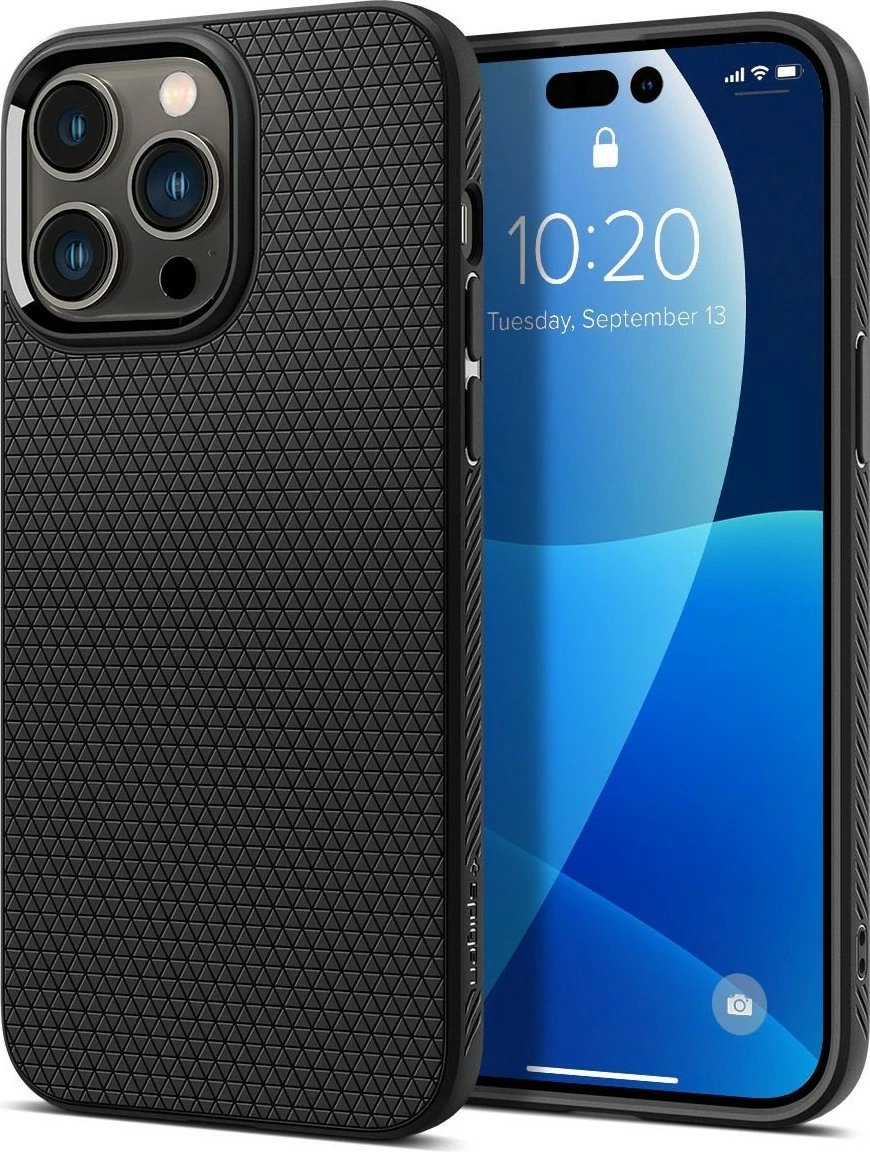 Mbështjellës Arka Kılıf për Apple iPhone 14 Pro Spigen, e zezë