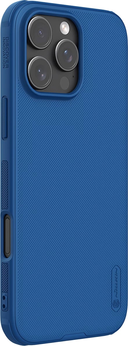 Mbështjellës Nillkin Super Frosted Shield Pro për iPhone 16 Pro, kaltër