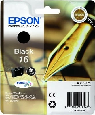 Toner Epson Pen and crossword Singlepack Black 16, DURABrite Ultra Ink, Standard Yield, e zezë