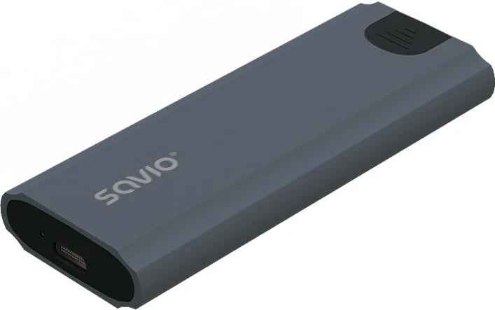 Kasë e jashtme për SSD M.2 NVMe Savio AK-67, USB-C 3.1, Gri