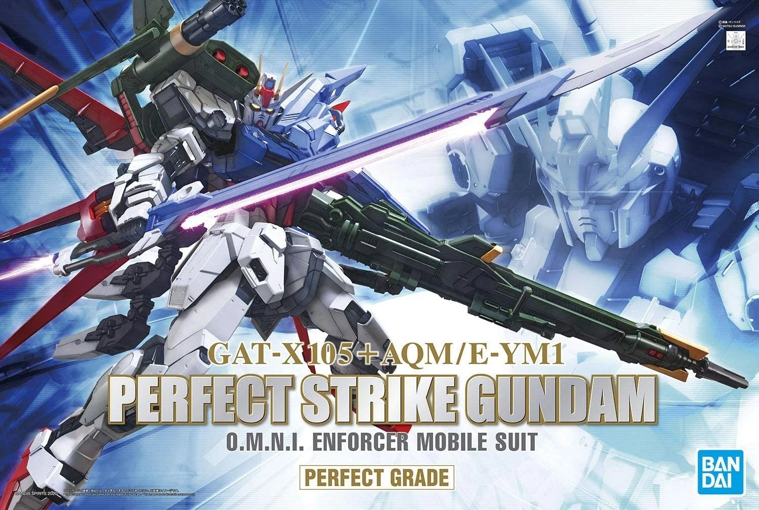Figurë koleksionuese Bandai Perfect Strike Gundam PG 1/60