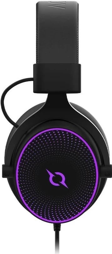Kufje gaming AQIRYS Carina, 7.1, me mikrofon të ndashëm, ARGB, USB, e zezë