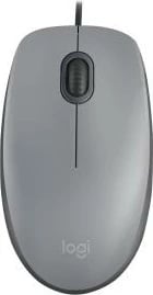 Maus, Logitech, M110 Silent (910-006760), me kabllo, klikime të qeta, gri e mesme